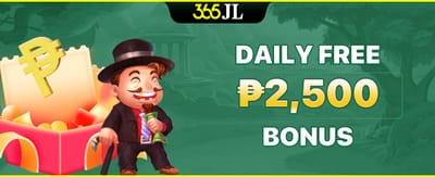 Daily ₱2,500 Free Credit Bonus promotion banner